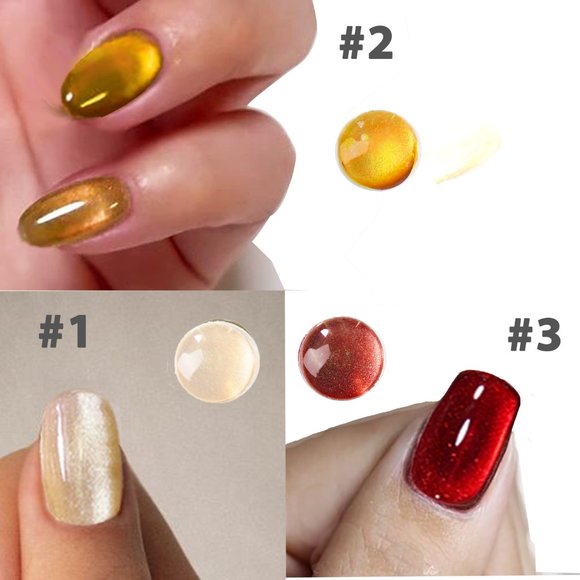 Nail gel / Free magnet / 1 5ml 2022 NEW Cat Eye Gel / Free shipping/ set / New c - Picture 3 of 7